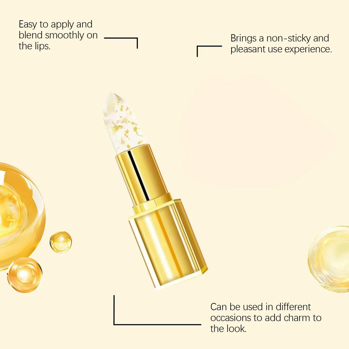 Jaysuing Gold Color-Changing Lip Balm – Hyaluronic Acid 3.5g