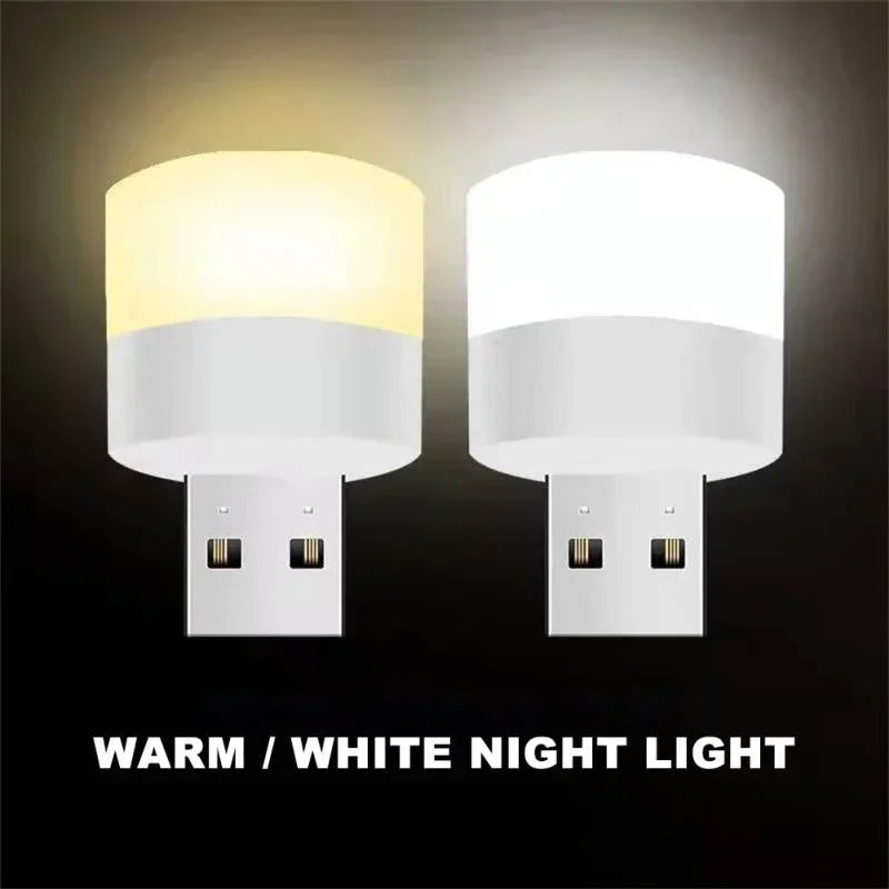 Mini USB LED Night Light – Plug-In Portable Lamp for Reading