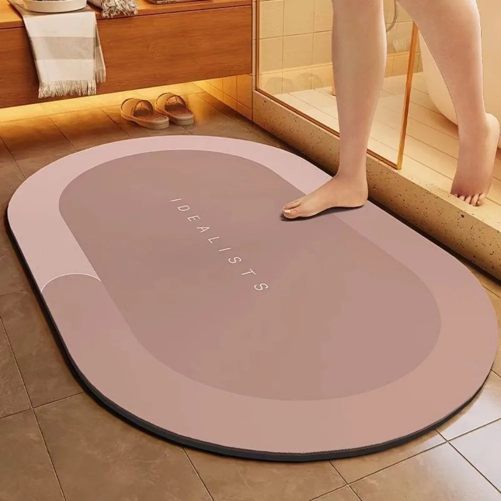 Diatomaceous Mud Bathroom Mat – Anti-Slip Quick-Dry Foot Mat