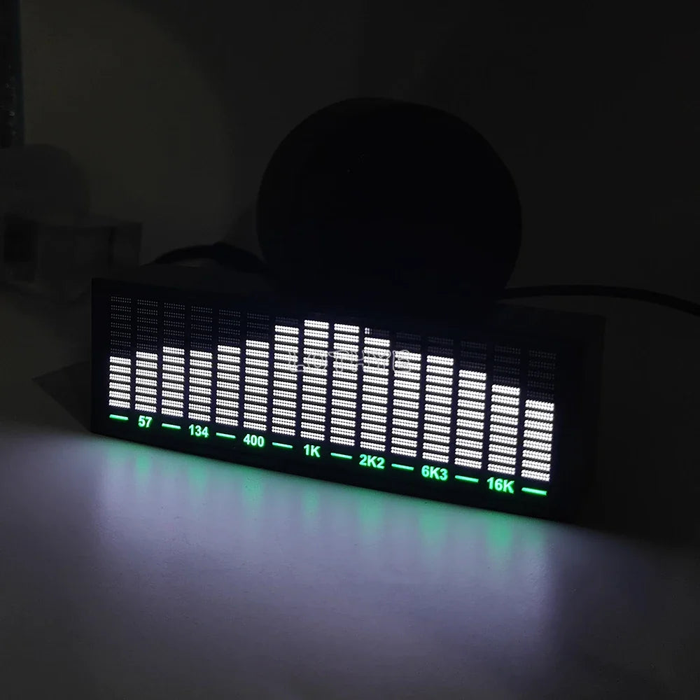 LED Music Spectrum VU Meter – Voice Control Rhythm Light Display