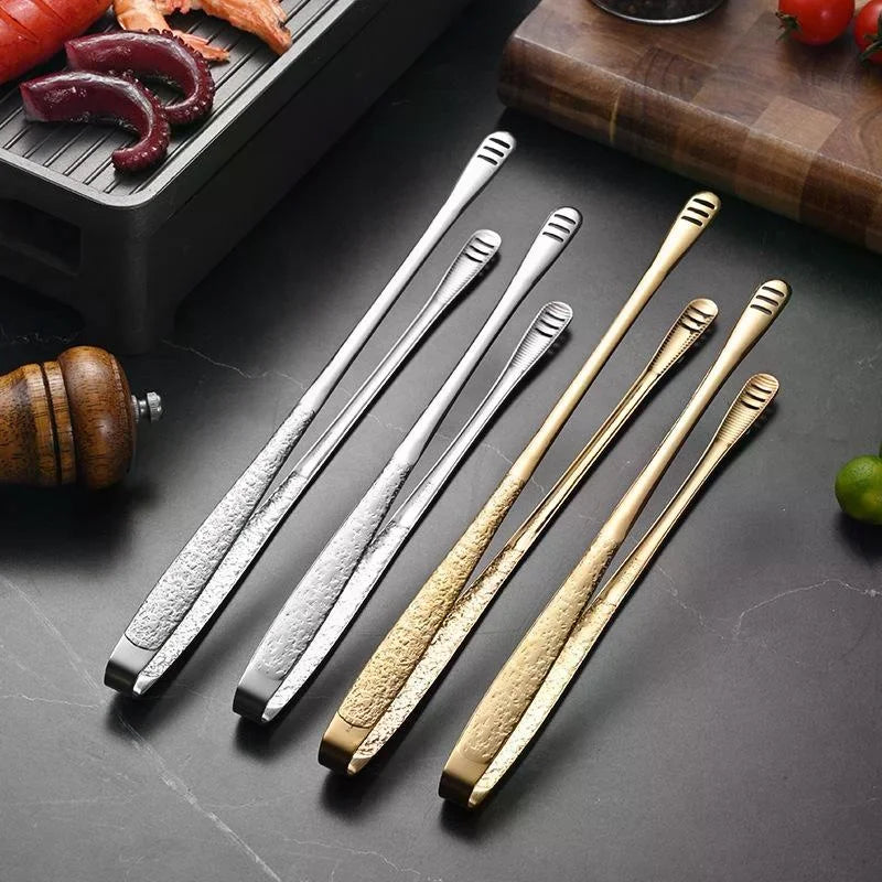 Stainless Steel BBQ & Kitchen Tongs – Reusable Cooking Tongs