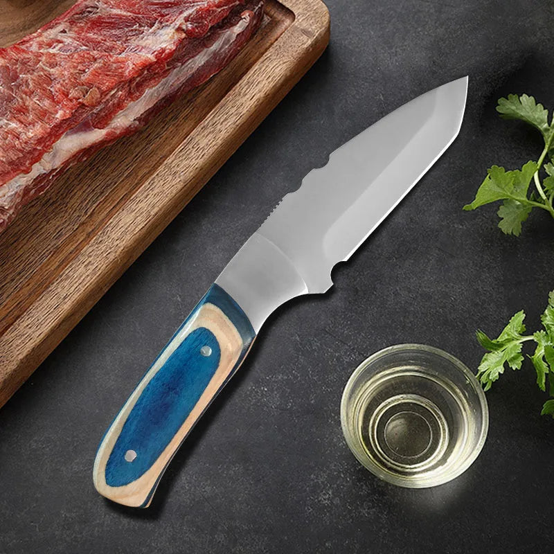 InLeung Boning Knife Stainless Steel Wood Handle Fillet Knife