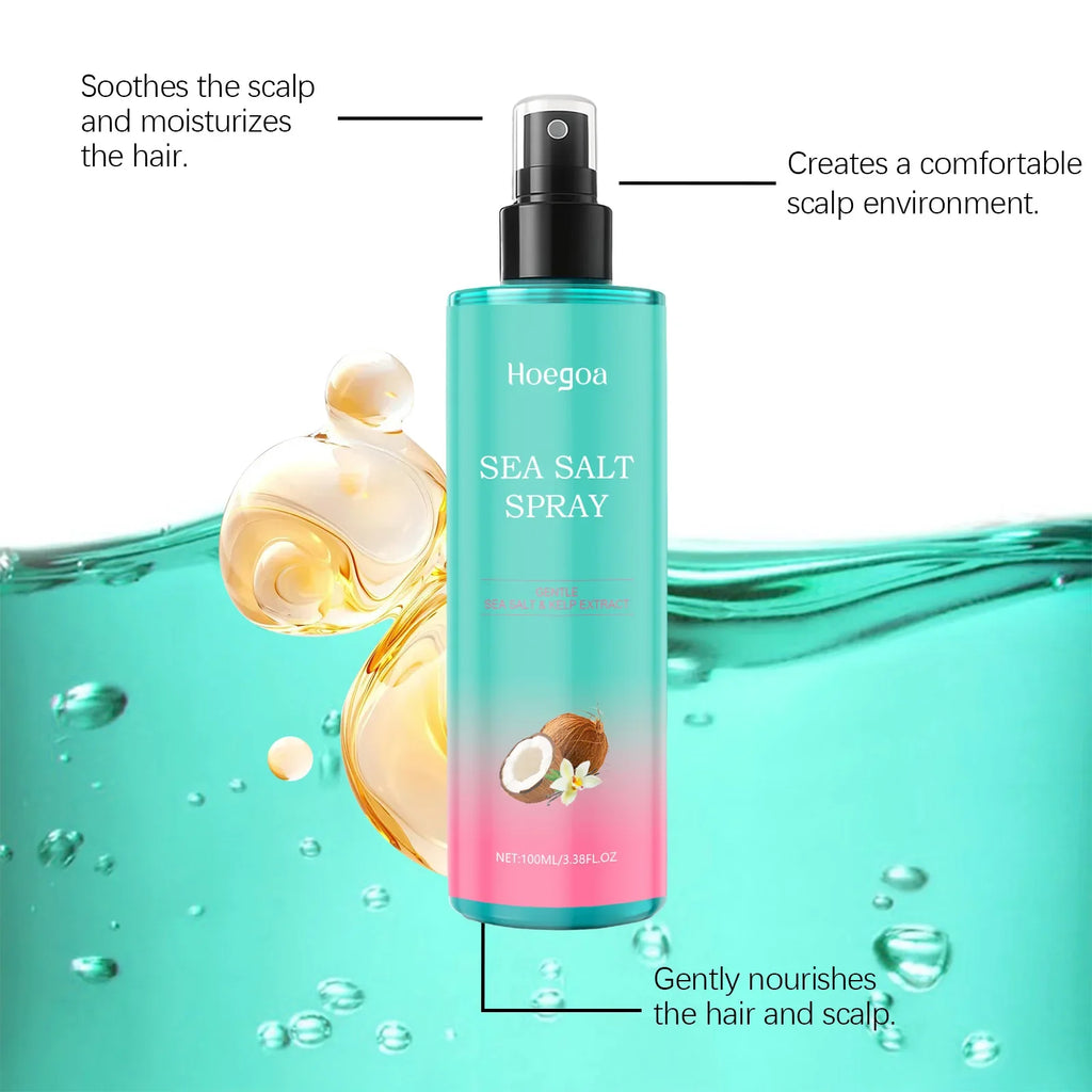 HOEGOA Sea Salt Hair Spray – No Wash, Oil Control & Shine