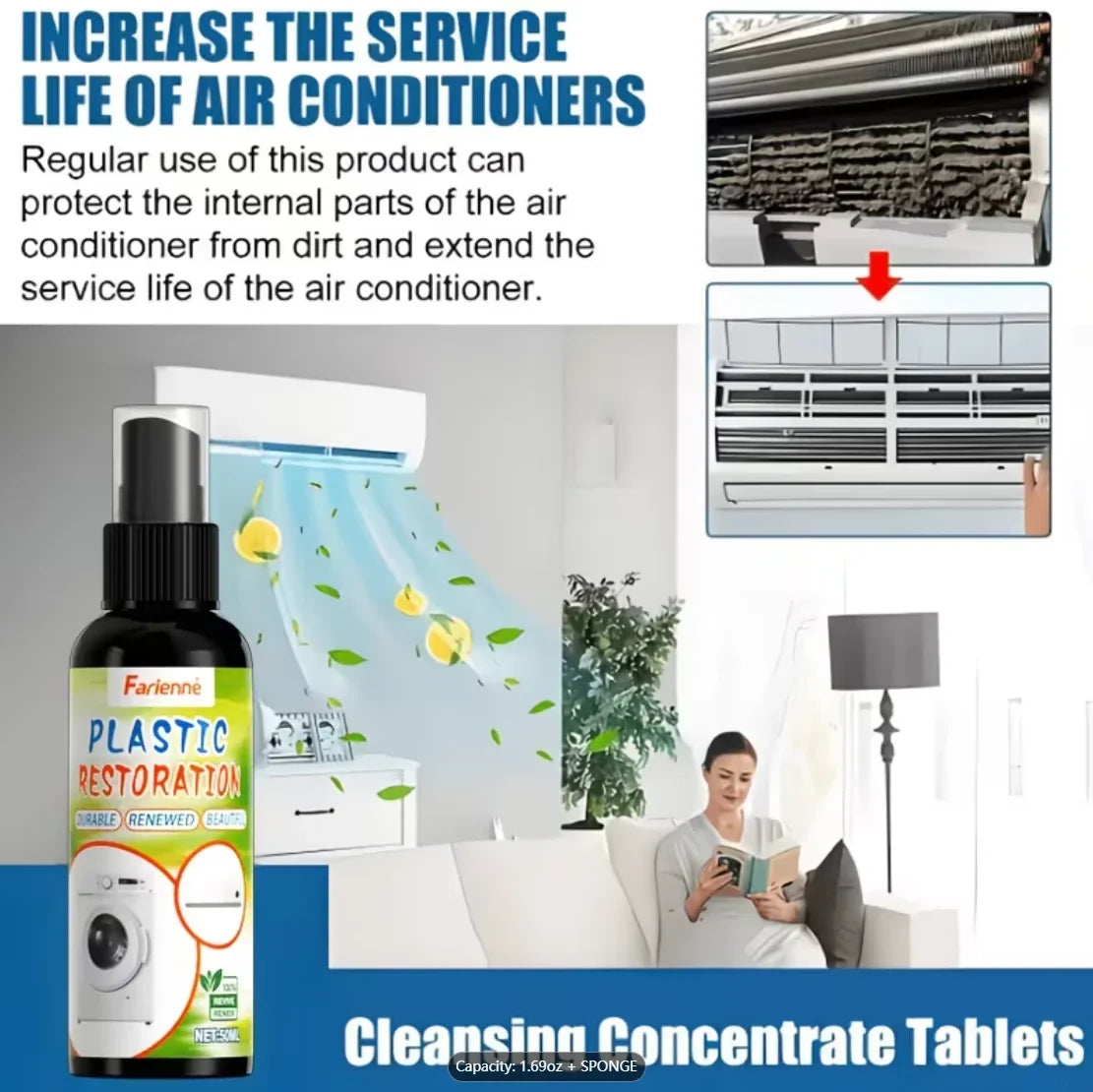 AC Cleaning & Maintenance Spray – Boost Cooling Efficiency