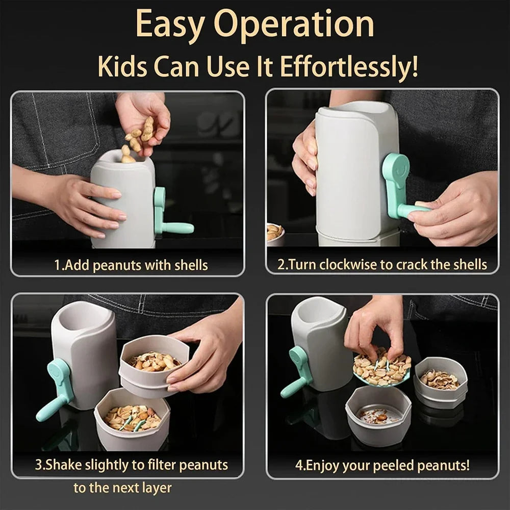 Easy-clean Automatic Peanut Sheller Effortless Nut Cracker Home