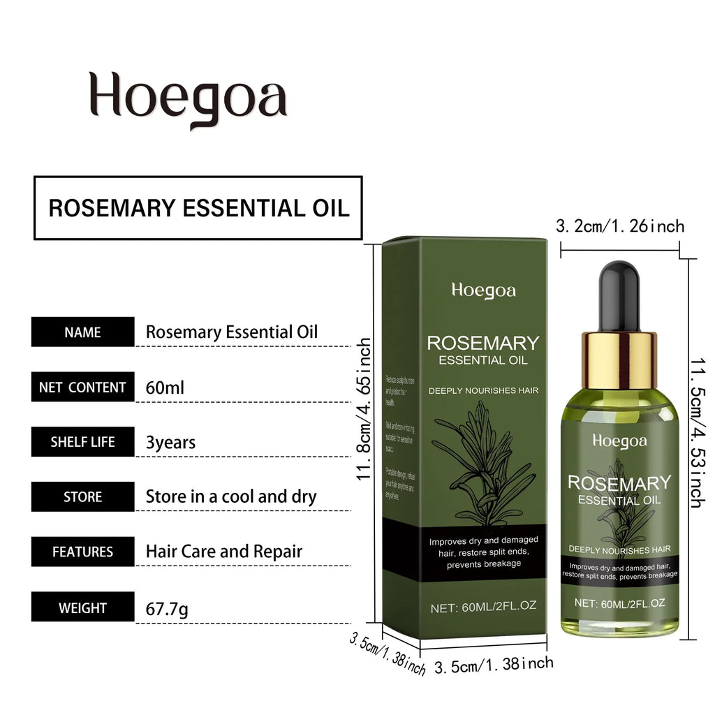 Rosemary Hair Oil – Nourishing, Smoothing & Shine 60ml