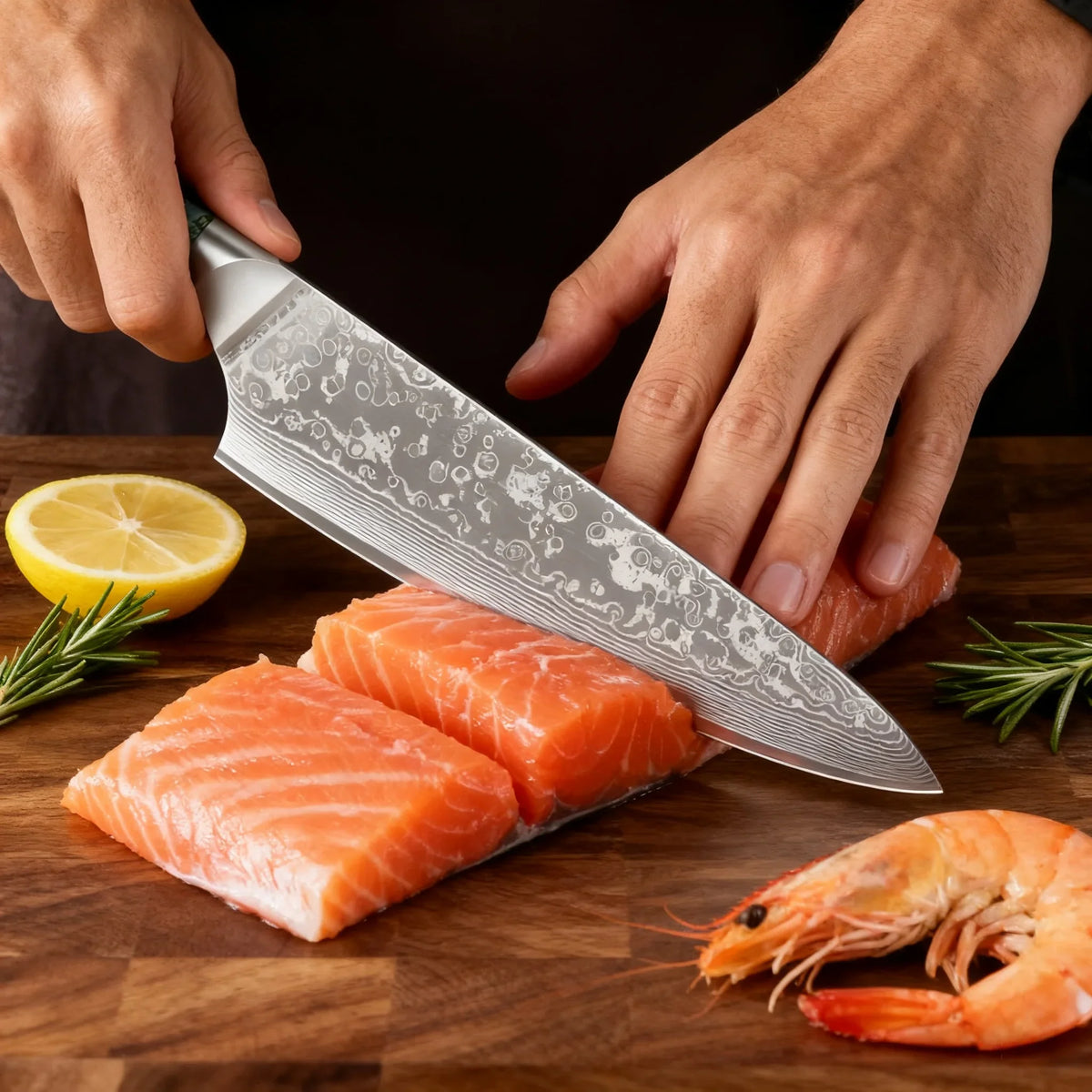 67-Layer Damascus Steel Chef Knife – Professional Kitchen Knife