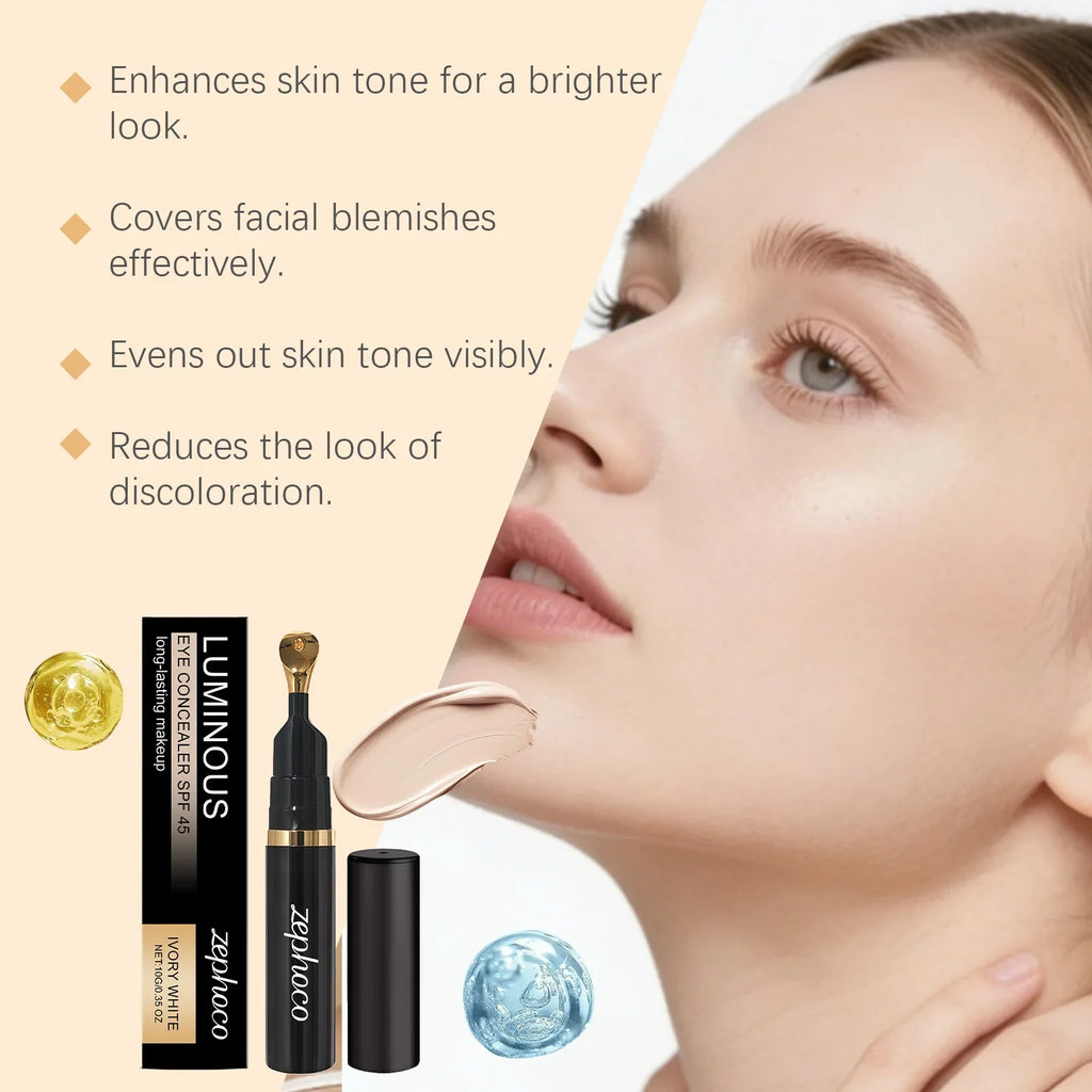 Zephoco Brightening Ivory Eye Concealer – Hydrating & Luminous