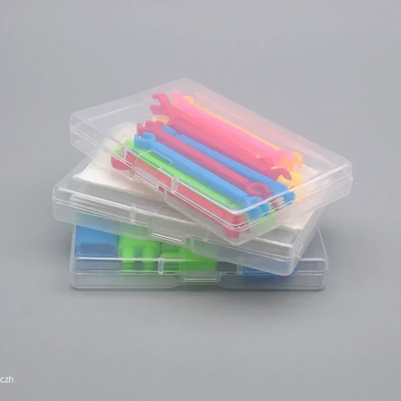 Set of 5 Clear Plastic Storage Boxes | Small Item Organizers