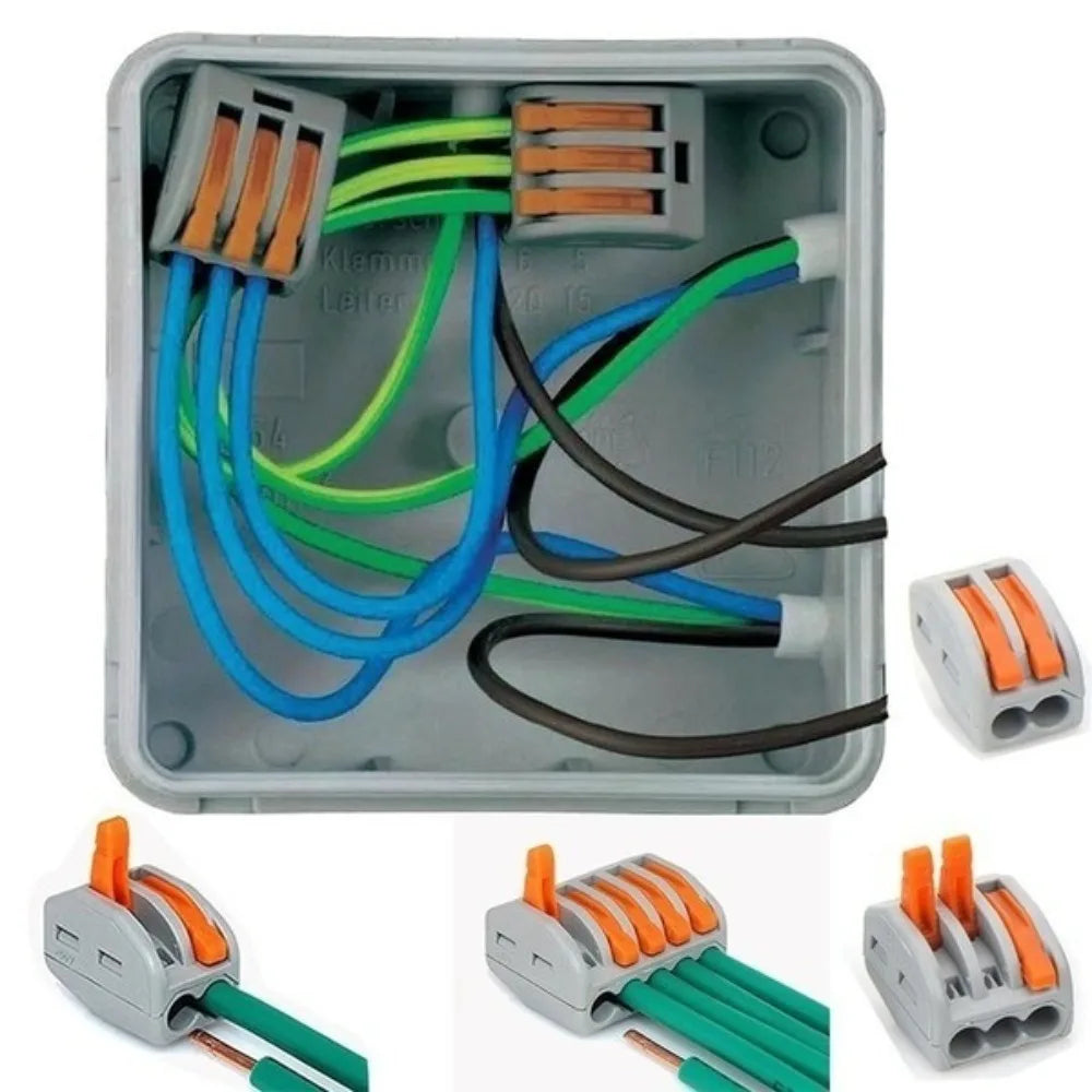 10-Pack Lever Nut Wire Connectors | Quick Splice Terminal Block