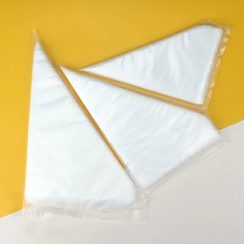 100-Pack Disposable Piping Bags – Anti-Burst Icing & Pastry Bags