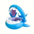 Shark Baby Pool Float with Canopy – Infant Toddler Swim Ring