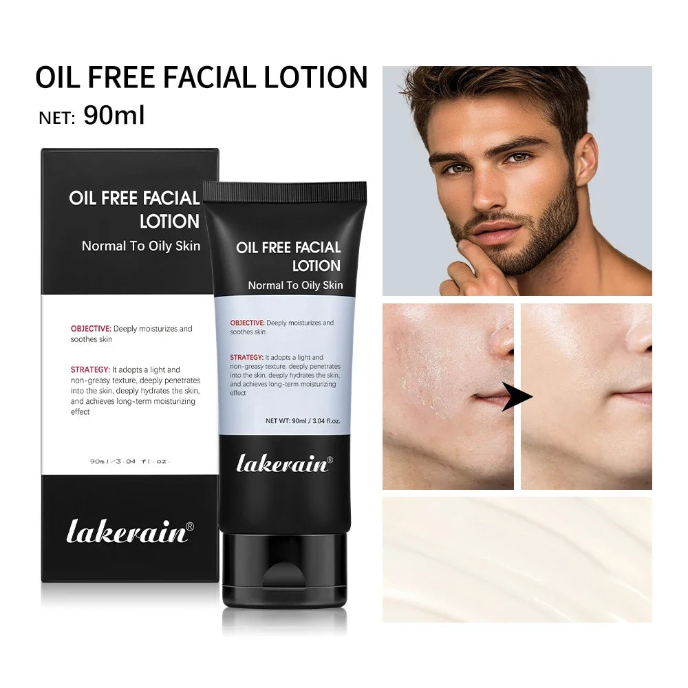Lakerain Men's Oil-Free Hydrating Face Lotion | 90ml
