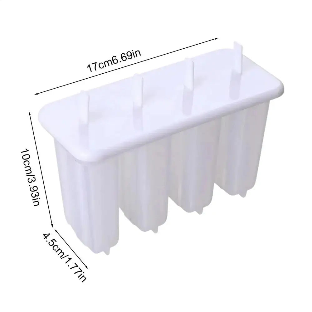 4-Cavity Popsicle Mold with Lid – DIY Ice Cream & Ice Pop Maker