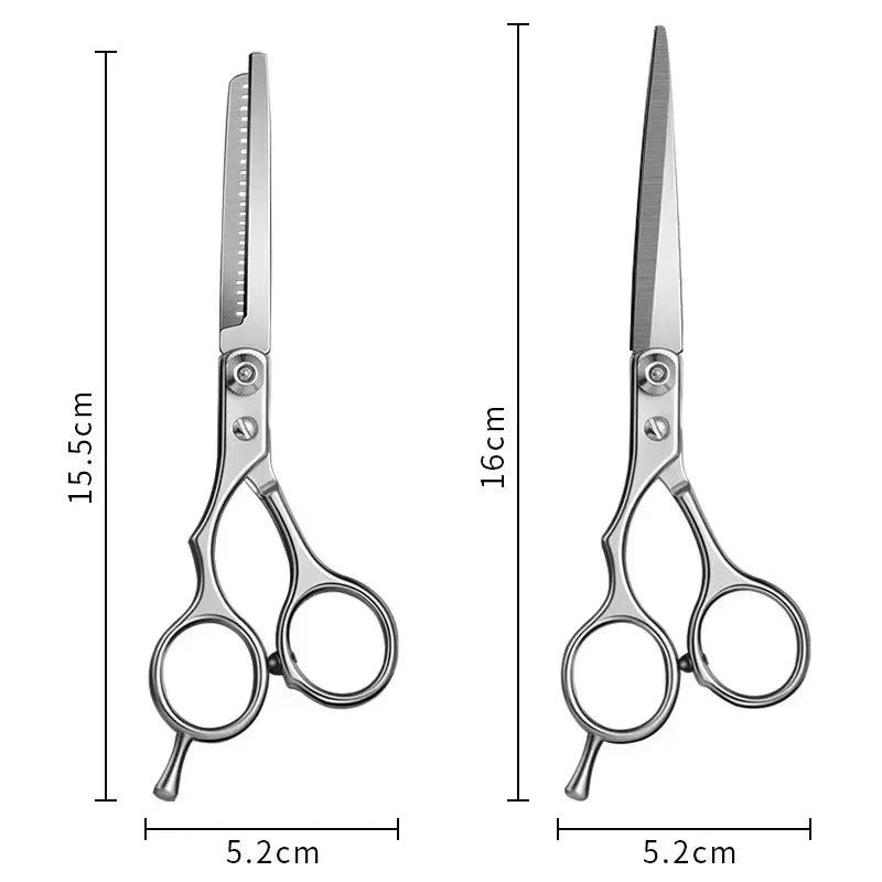 6-Inch Professional Hair Cutting & Thinning Scissors Set