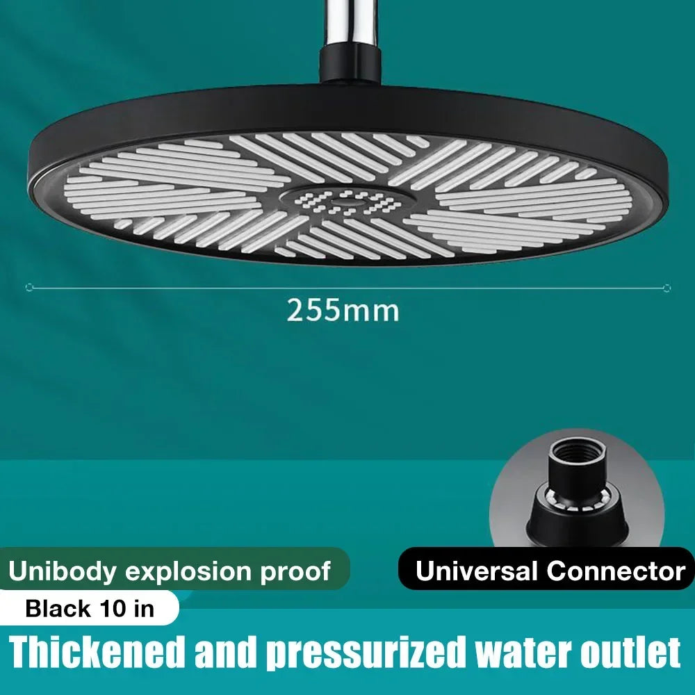 10-Inch Rainfall Shower Head – High Pressure & Water Saving