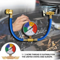 R134A Refrigerant Charge Hose Kit with Pressure Gauge