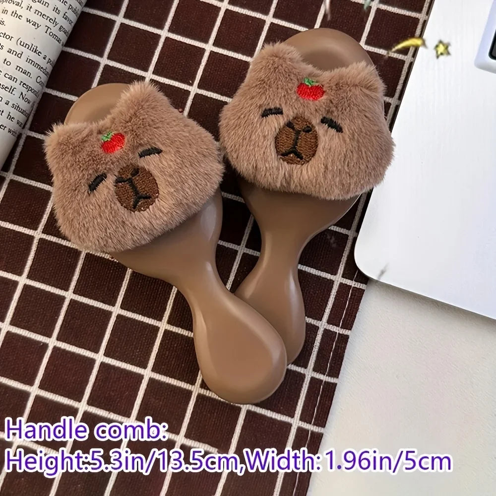 Capybara Mini Air Cushion Hair Brush – Portable Scalp Massager