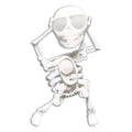 Funny Wind-up Dancing Skeleton Toy No Need Battery Kids Toddlers