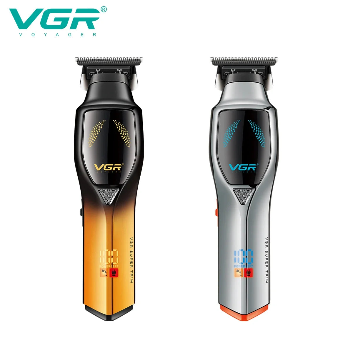 VGR V-187 Cordless Hair Clipper | LED Display, USB Charging