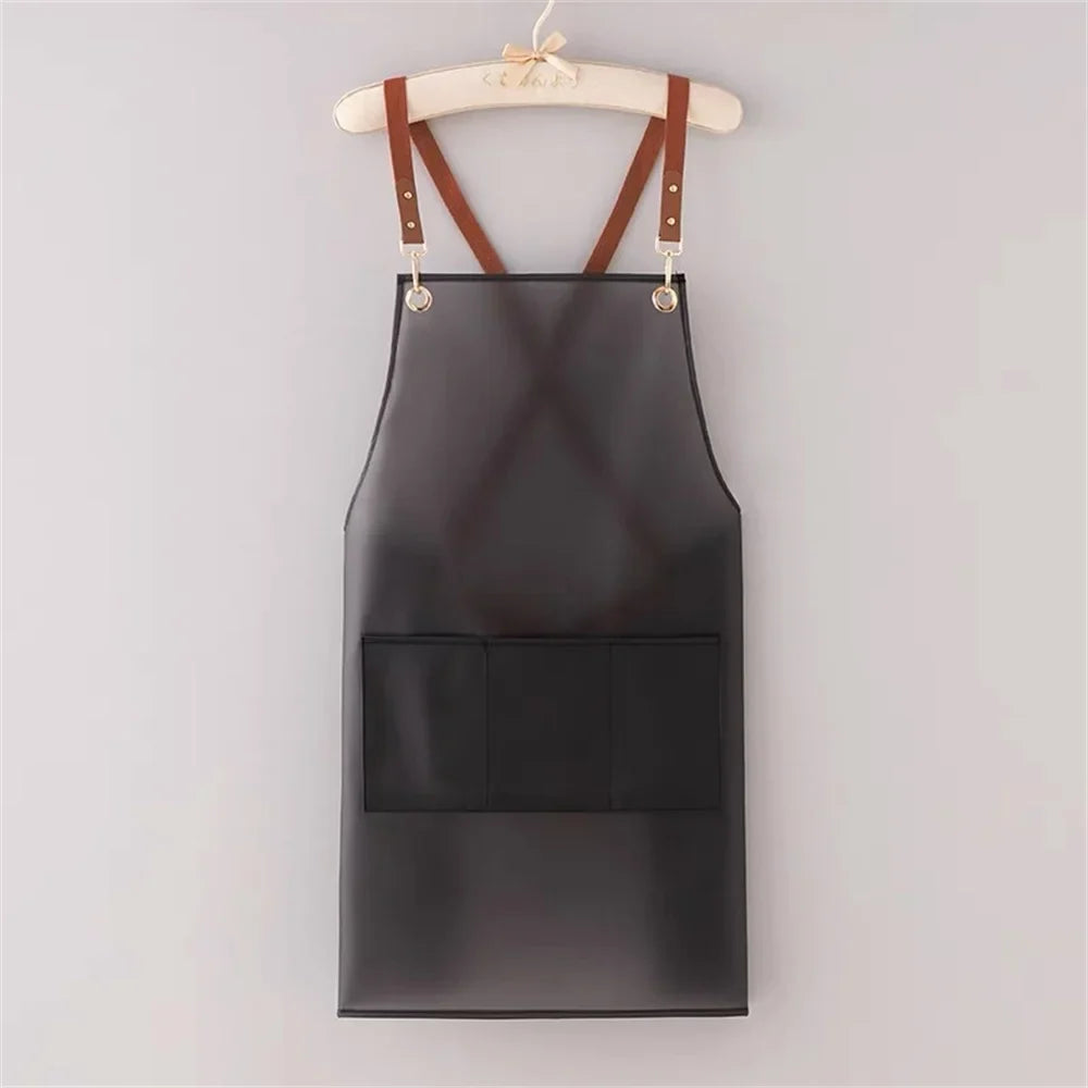Apron Waterproof Oil-proof Strap Fashionable Korean-style Overalls