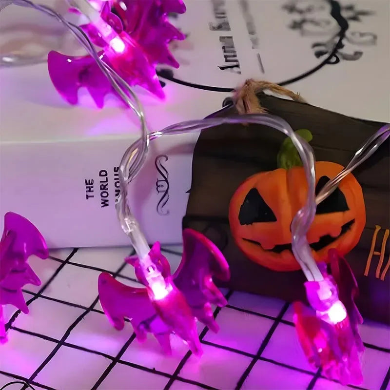 Halloween LED Pumpkin & Bat String Lights | Party Decor