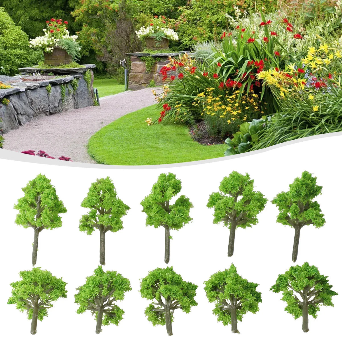 Model Trees Train Railroad Layout Diorama Wargame Scenery Miniature