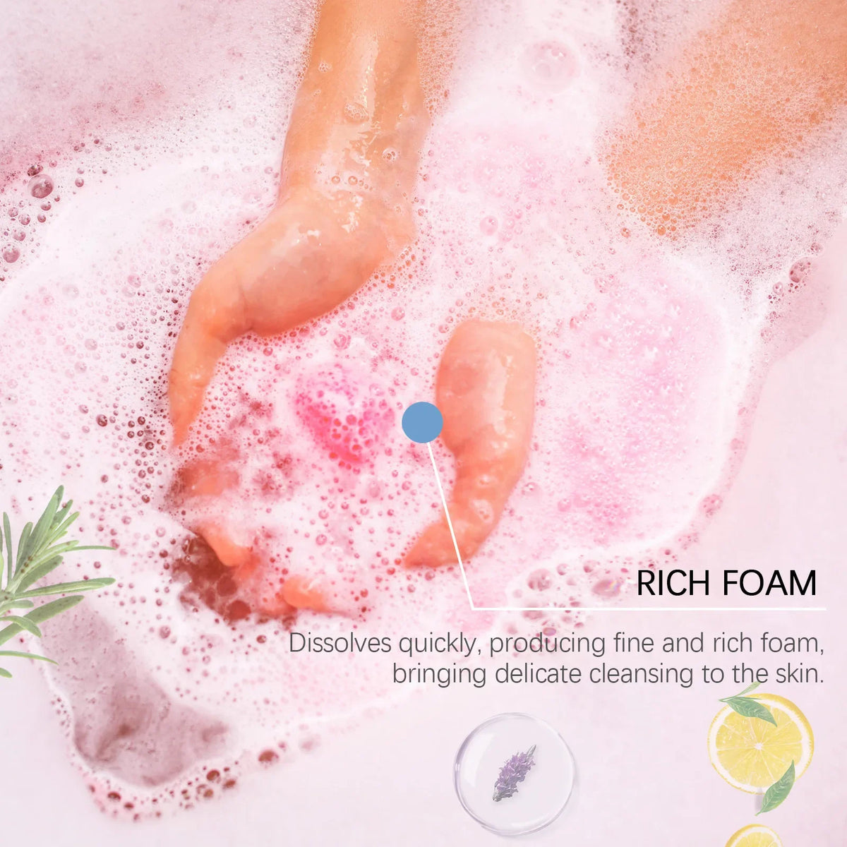 Aromatherapy Bath Bombs 6-Pack – Moisturizing & Relaxing