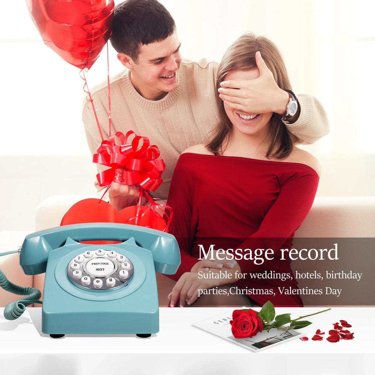 Retro Phone Audio Guest Book | Wedding Voice Recorder Gift