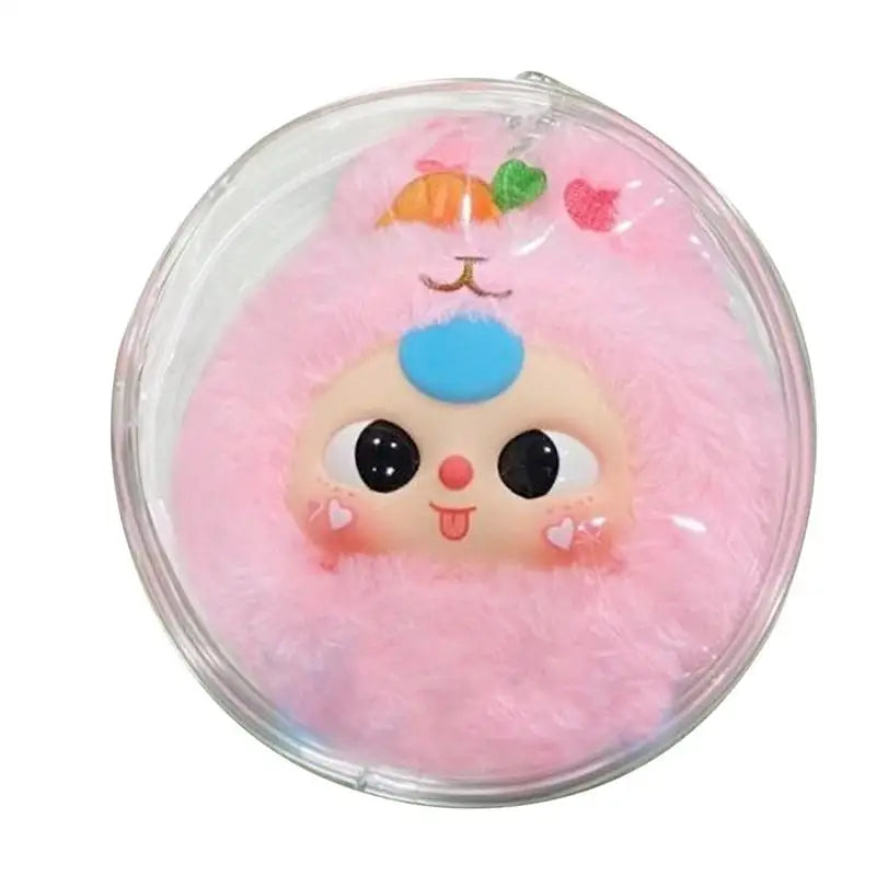 Mini Transparent Doll Display Bag Round Carrying Case Dustproof Pouch