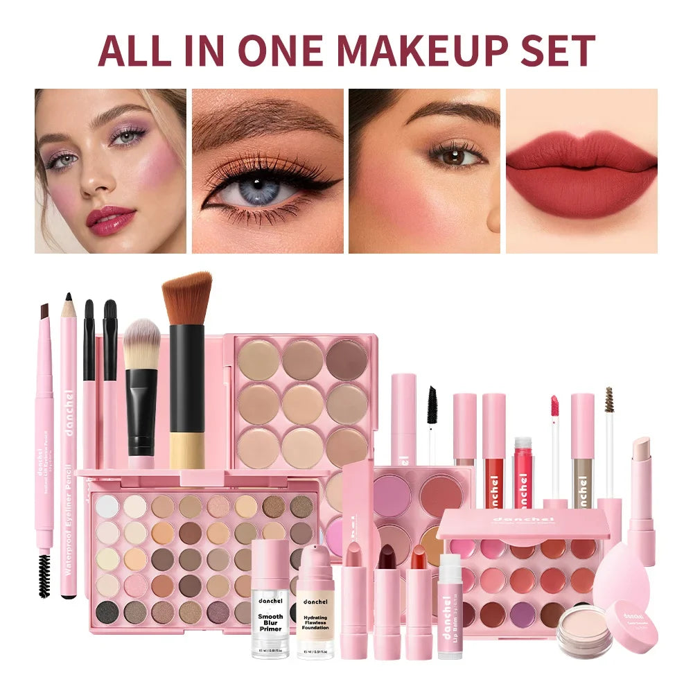 All-In-One Full Face Makeup Kit | 15-Piece Complete Set