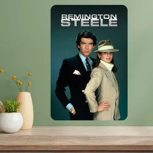 Remington Steele Classic TV Show Metal Poster Sign