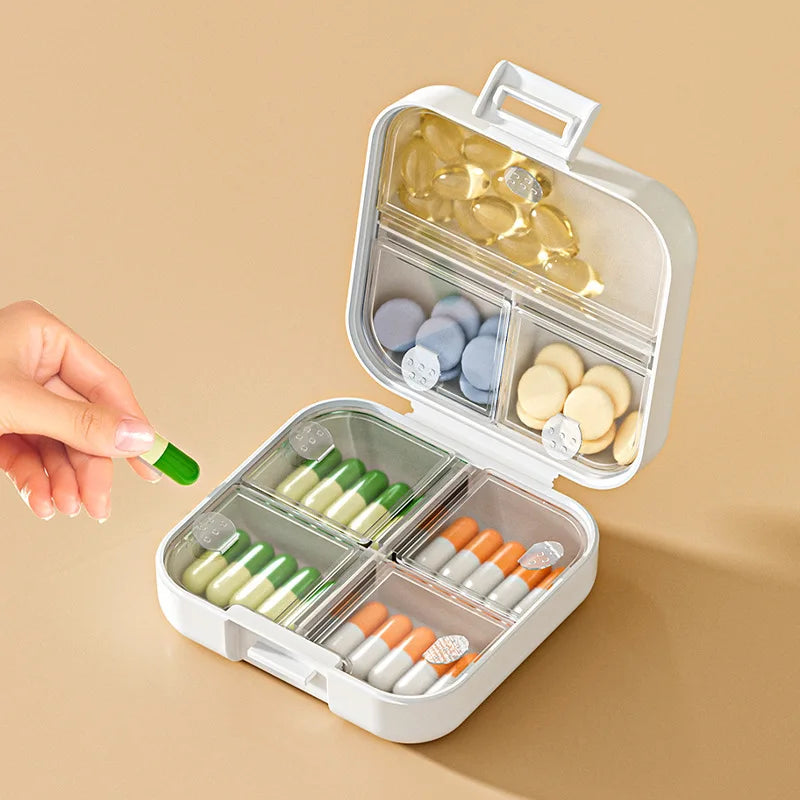 7-Day Weekly Pill Organizer – Compact Lockable Medicine Case