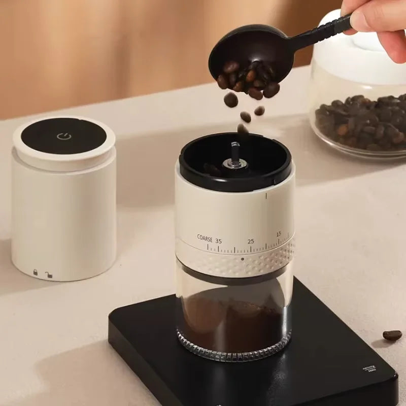 HOMEFISH Electric Burr Coffee Grinder | 38-Level Type-C Rechargeable