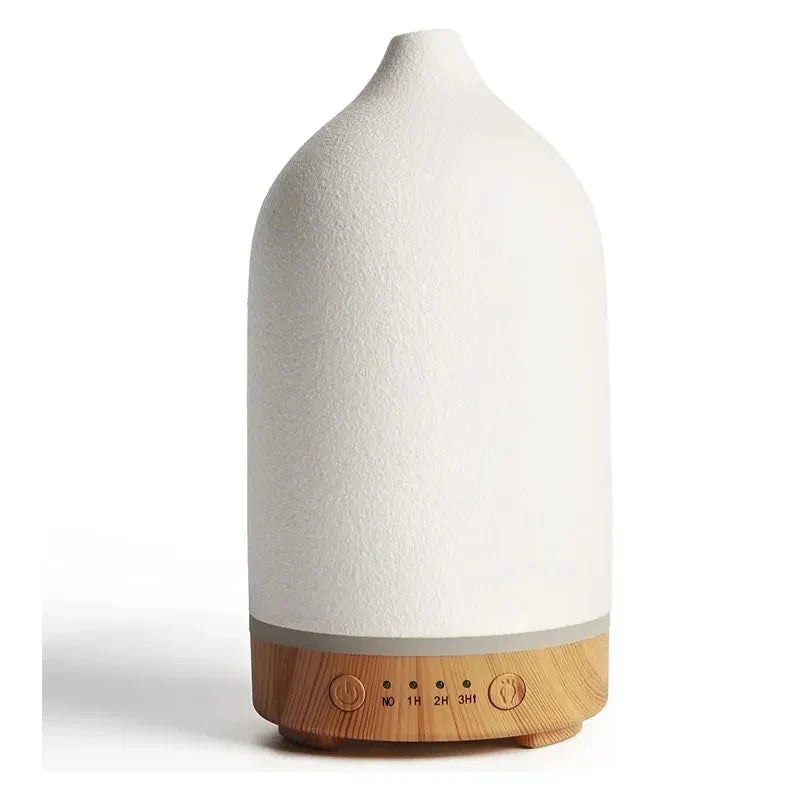 Ceramic Ultrasonic Aroma Diffuser | Cool Mist & 7-Color LED