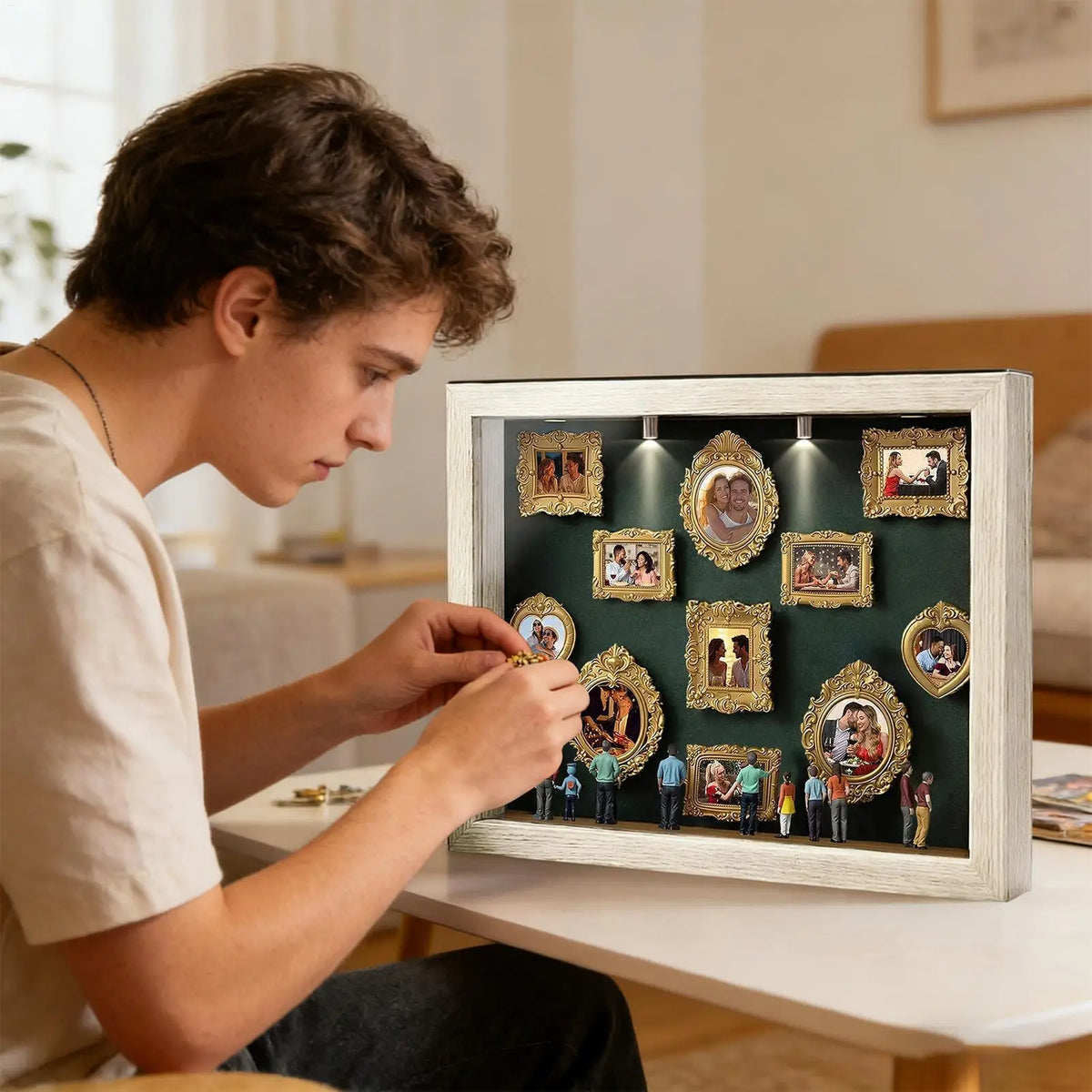 Silhouette Box Photo Display Case Light 11 Miniature Frame 8