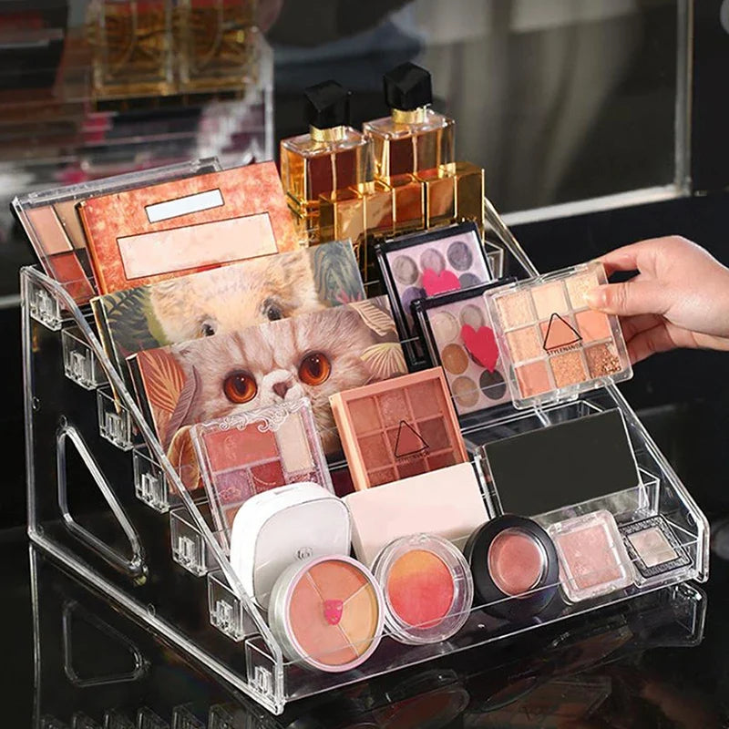 Clear Acrylic Nail Polish Display Stand | Multi-Layer Storage Rack