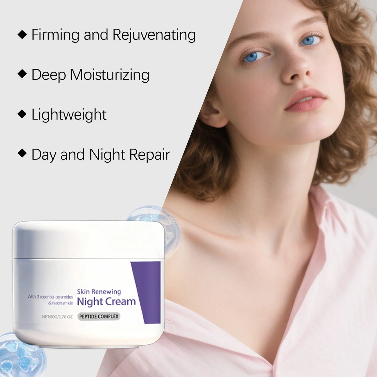 Niacinamide Brightening Night Cream – Hydrating & Pore Minimizing