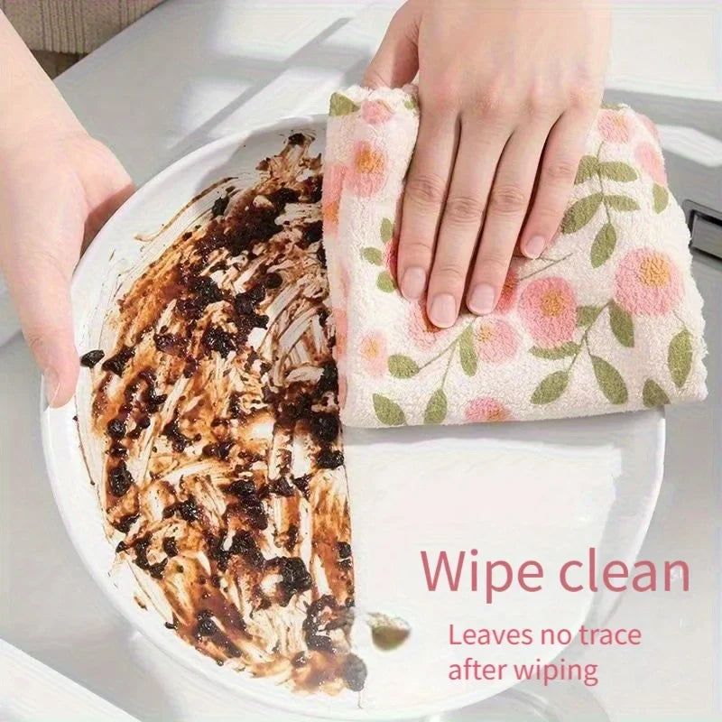25-Pack Thickened Microfiber Cleaning Cloths – Reusable