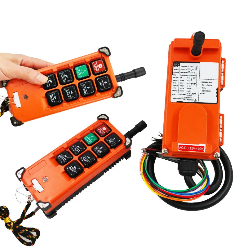 F21-E1B Crane Remote Control – 2 Transmitters + Receiver AC/DC