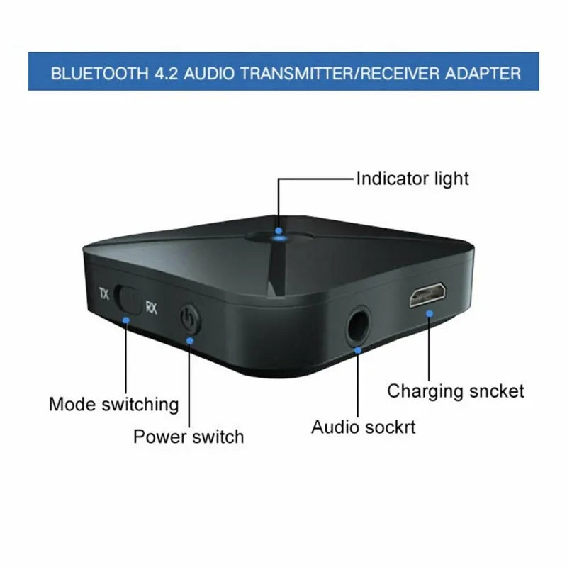 2-in-1 Bluetooth 5.0 Audio Transmitter Receiver – 3.5mm AptX
