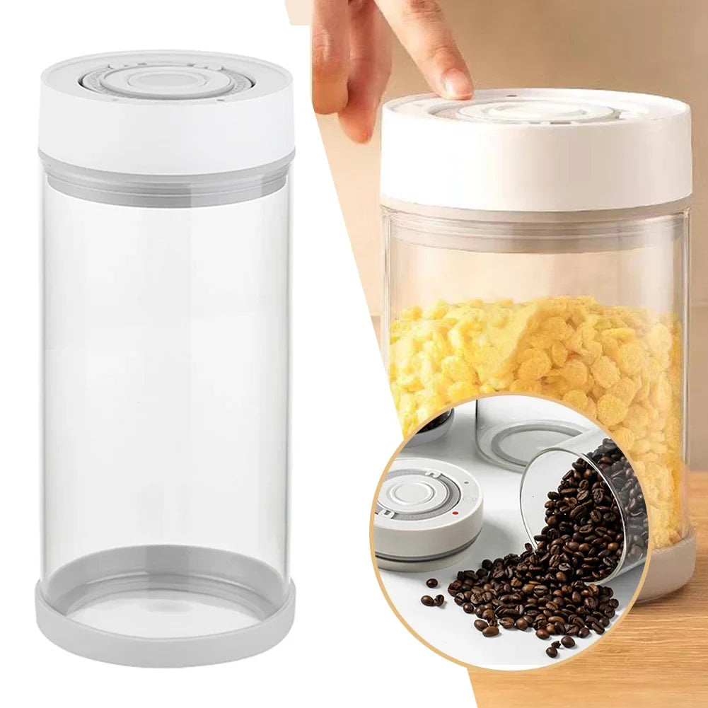 Automatic Vacuum Seal Glass Jar – Coffee, Tea & Food Storage