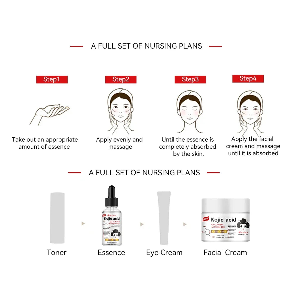 Kojic Acid Serum & Cream Bundle – Brightening 2-in-1 Set