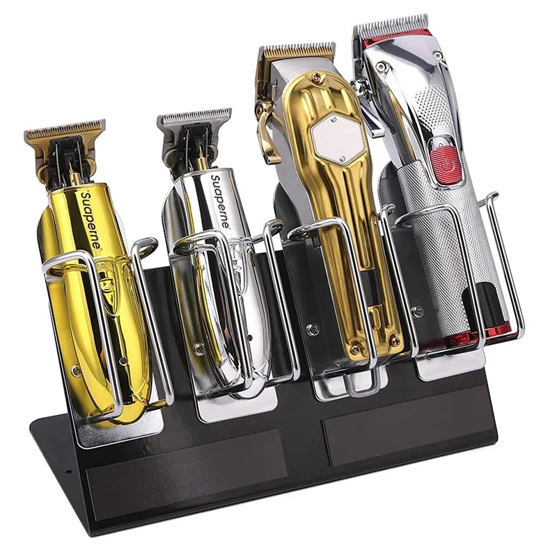 Stainless Steel Barber Clipper Holder & Trimmer Station Rack