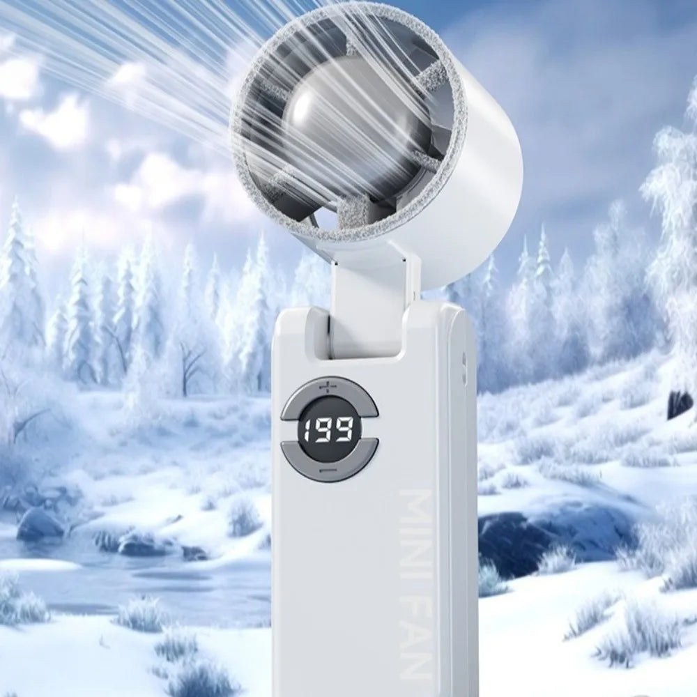 199-Speed Foldable Handheld Fan | USB Rechargeable Turbo Fan