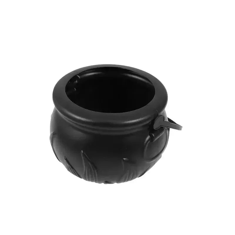 Candy Cauldron Halloween Bucket Witch Basket Plastic Supports Trick