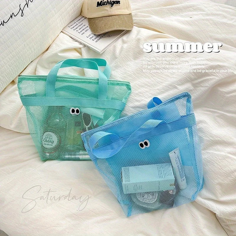 Portable Mesh Shower Caddy – Quick-Dry Travel Toiletry Bag