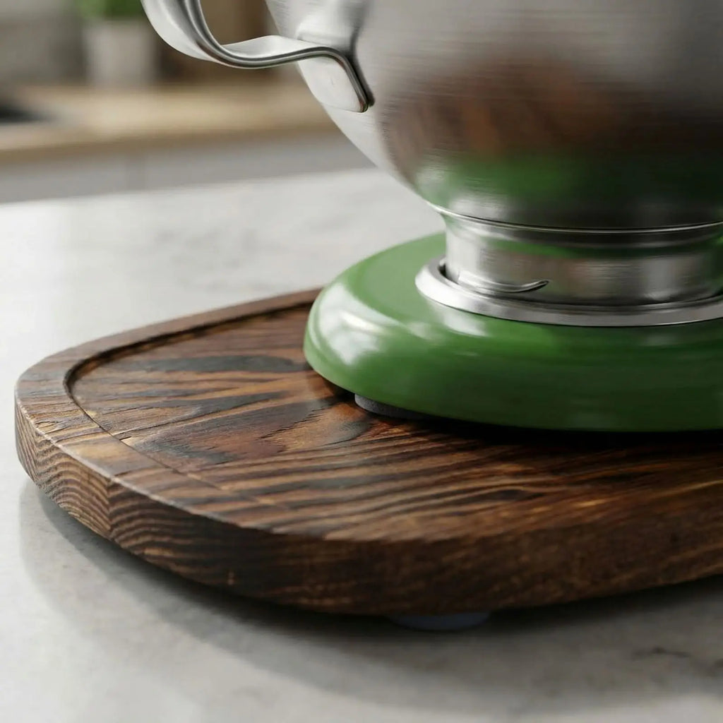 Wooden Stand Mixer Sliding Mat – Countertop Mover Pad