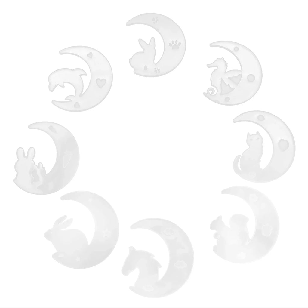 Crescents Moon Mold Silicone Resin Starter DIY Crystal Glue Ornaments