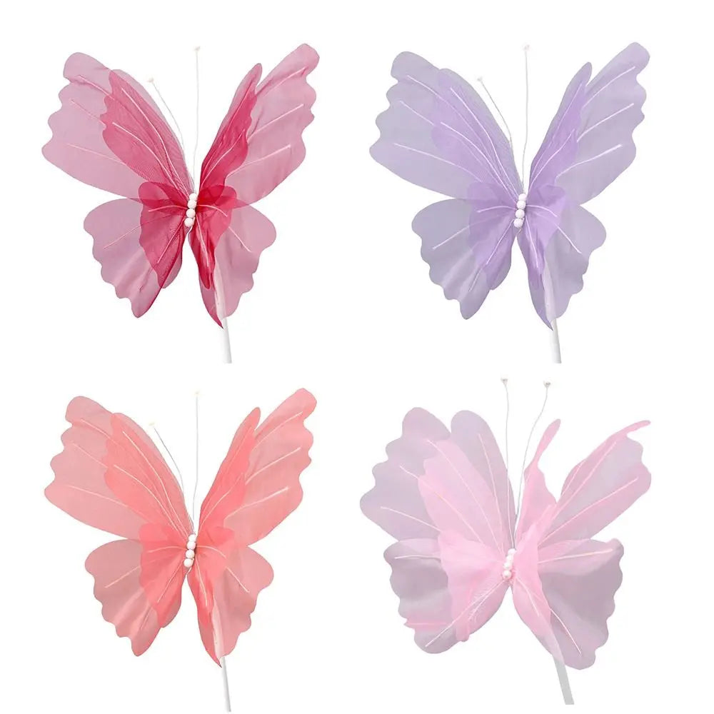 Big Simulation Butterfly Hollow Design Gauze Material 3D Large Effect